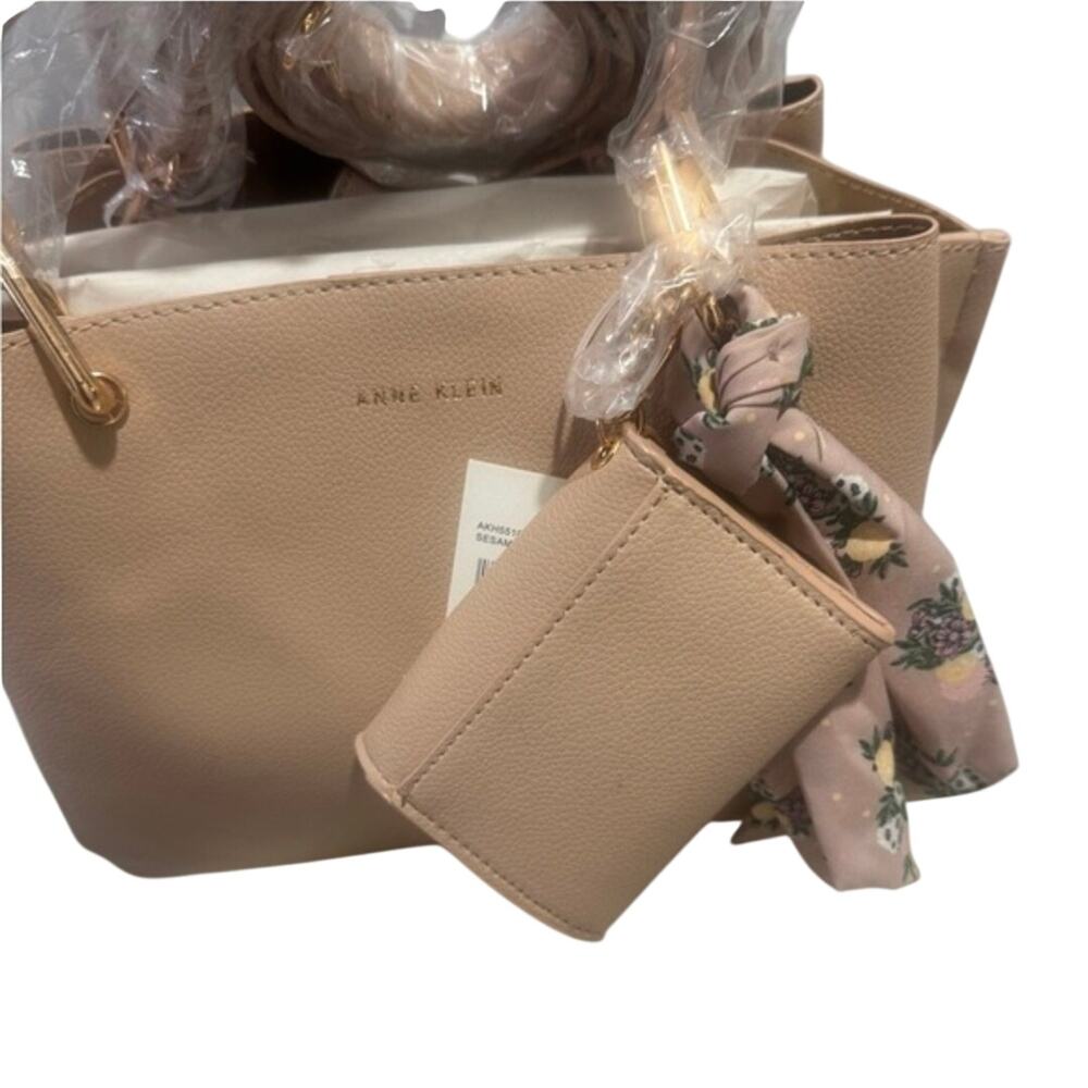 Anne Klein Bags | Anne Klein Alissa Top Handle Satchel Bag - color Sesame